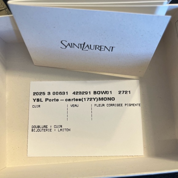 Saint Laurent Patent Leather Card Holder - Picture 7 of 9